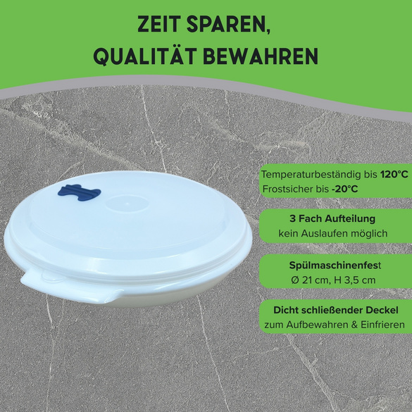 Mikrowellen-Teller mit Einteilung